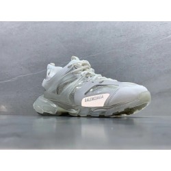 GT Balenciaga Track Clear Sole in White