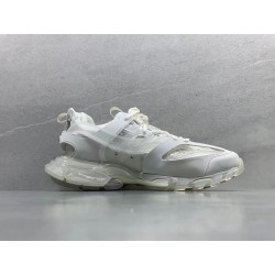 GT Balenciaga Track Clear Sole in White