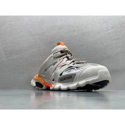 GT Balenciaga Track Mule White Orange