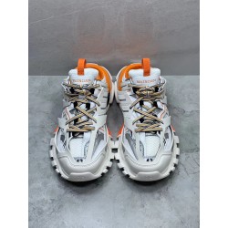 GT Balenciaga Track Mule White Orange