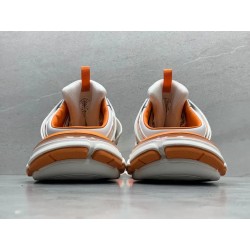 GT Balenciaga Track Mule White Orange