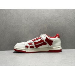 GT Amiri Skel Top low Top Sneakers Red White