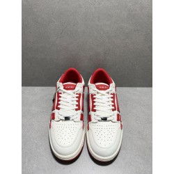 GT Amiri Skel Top low Top Sneakers Red White