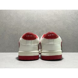 GT Amiri Skel Top low Top Sneakers Red White