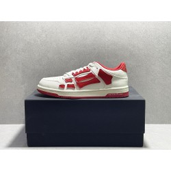 GT Amiri Skel Top low Top Sneakers Red White