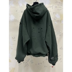 Balenciaga Destroyed Hoodie Black