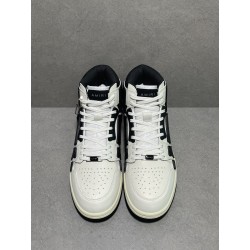 GT Amiri Skel High Top Sneakers White Black