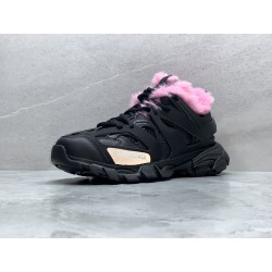 GT Balenciaga Track Fur Black and Pink