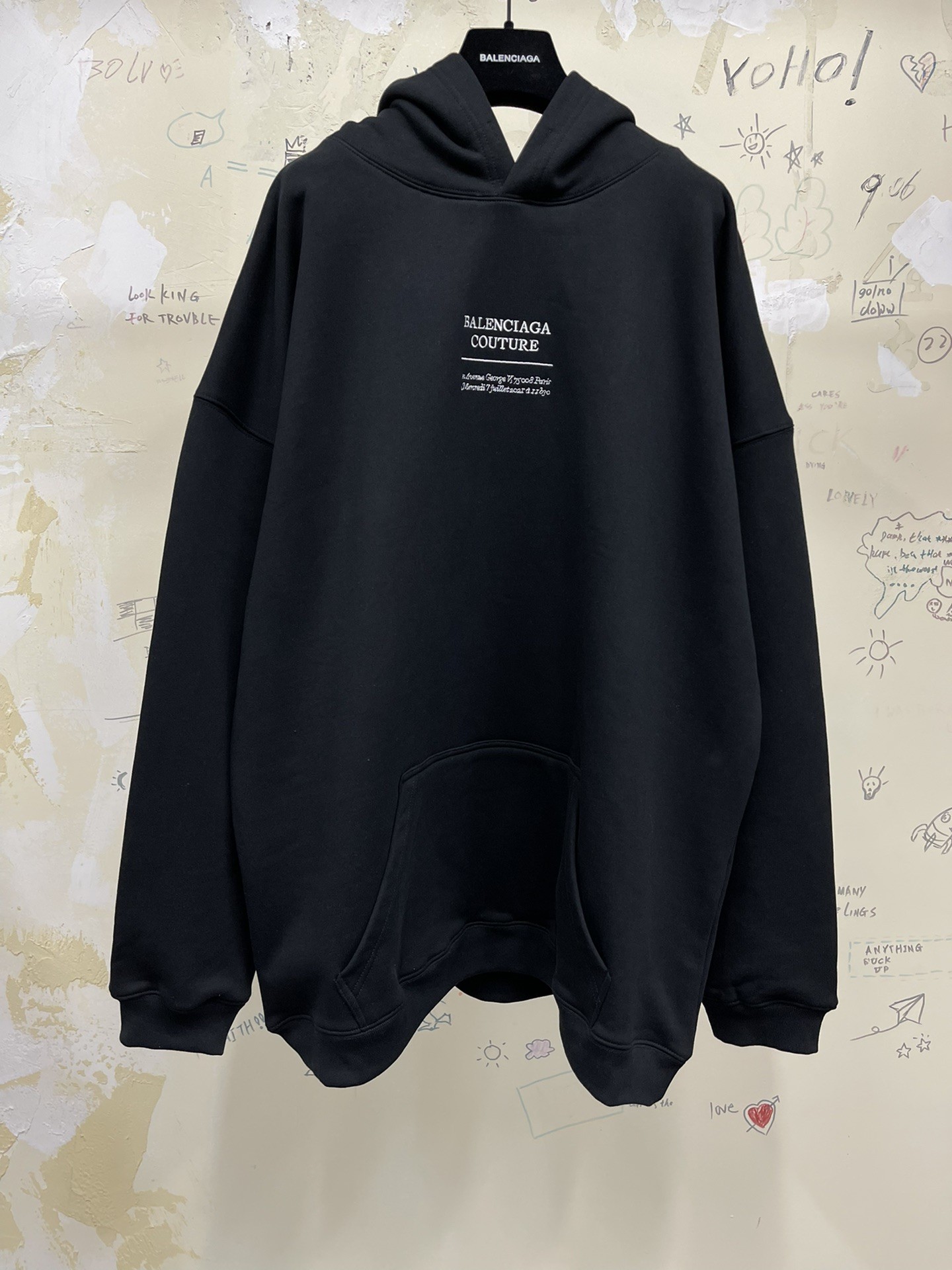 balenciaga couture hoodie