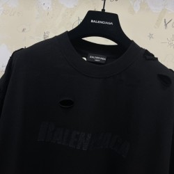 GT Balenciaga Destroyed Flatground Black Tee