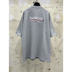 GT Balenciaga Coke Political Campaign Grey Tee 641675TKVJ11379