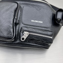 GT Balenciaga Superbusy Beltpack Black Leather 703143210C81000