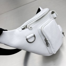 GT Balenciaga Superbusy Beltpack White Leather 703143 210C8 9104