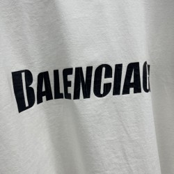 GT Balenciaga CAPS T-SHIRT BOXY FIT IN WHITE 651795TNVL19040