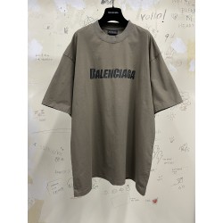 GT Balenciaga CAPS T-SHIRT TEE BOXY FIT IN BROWN 651795TNVL17761