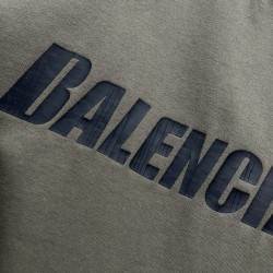 GT Balenciaga CAPS T-SHIRT TEE BOXY FIT IN BROWN 651795TNVL17761