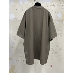 GT Balenciaga CAPS T-SHIRT TEE BOXY FIT IN BROWN 651795TNVL17761