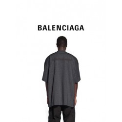 GT Balenciaga STRIKE 1917 T-SHIRT OVERSIZED IN BLACK 694576TMVJ61055