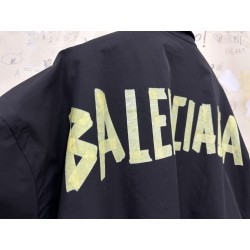 GT Balenciaga Black Tape Type Logo Shirt 738761TNM601000