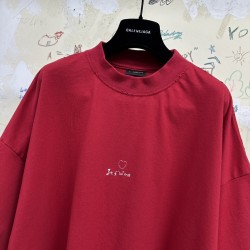 GT Balenciaga JE T'AIME T-Shirt Tee Red