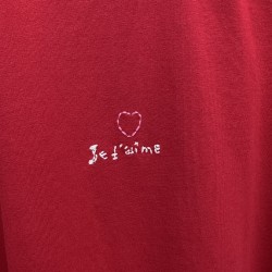 GT Balenciaga JE T'AIME T-Shirt Tee Red