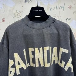 GT Balenciaga  Tape Type T-SHIRT  In Dark Grey