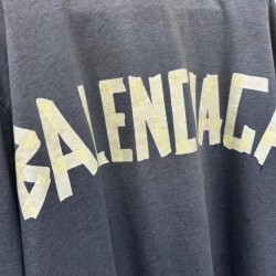 GT Balenciaga  Tape Type T-SHIRT  In Dark Grey