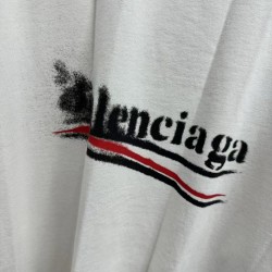 GT Balenciaga Political Stencil T-shirt  In Off  White/Black