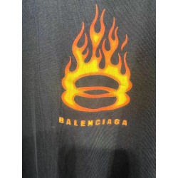 GT Balenciaga  Men'S Burning Unity T-shirt  In Black