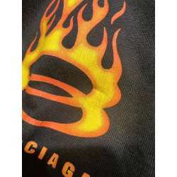 GT Balenciaga  Men'S Burning Unity T-shirt  In Black