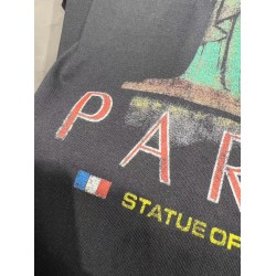 GT Balenciaga Paris Libery T-shirt In Black