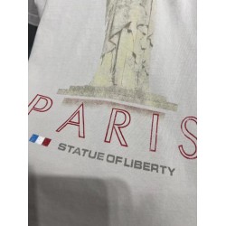GT Balenciaga Paris Libery T-shirt In Off White