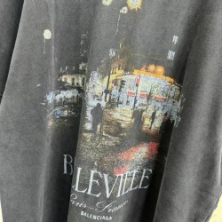 GT  Belleville T-shirt Oversized In Black Faded