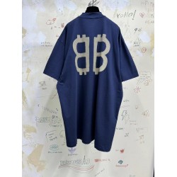 GT Balenciaga Crypto Oversized Tee Blue