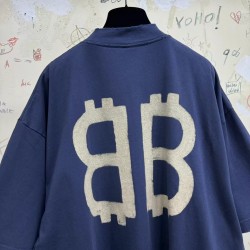 GT Balenciaga Crypto Oversized Tee Blue