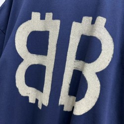 GT Balenciaga Crypto Oversized Tee Blue