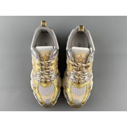 GT Dior Beige Mesh with Gold-Tone and Silver-Tone Laminated Leather Sneaker