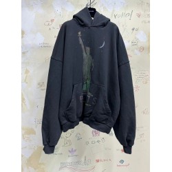 GT Balenciaga Paris Liberty Hoodie Oversized in Black