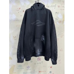 GT Balenciaga 3b Stencil Hoodie Medium Fit in Black