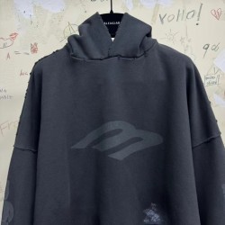 GT Balenciaga 3b Stencil Hoodie Medium Fit in Black