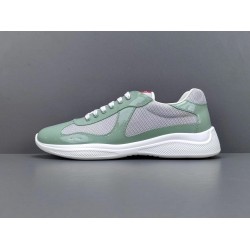 GT Prada Amecica's Cup Fabric Sneakers Light Green