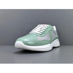 GT Prada Amecica's Cup Fabric Sneakers Light Green