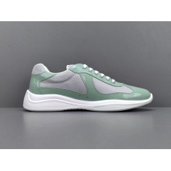 GT Prada Amecica's Cup Fabric Sneakers Light Green