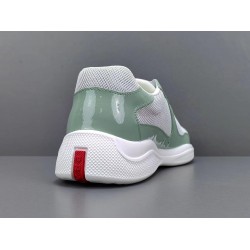 GT Prada Amecica's Cup Fabric Sneakers Light Green