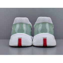 GT Prada Amecica's Cup Fabric Sneakers Light Green