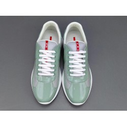 GT Prada Amecica's Cup Fabric Sneakers Light Green