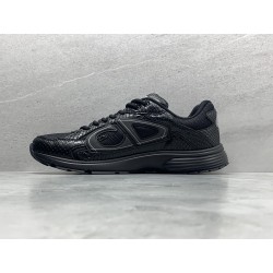 GT Dior B30 Sneakers Python Black 3SN279ZAH90044