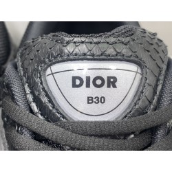 GT Dior B30 Sneakers Python Black 3SN279ZAH90044