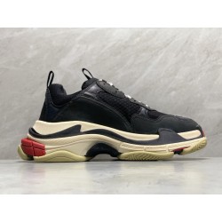 GT Batch Balenciaga Triple S Black White Red 2018 Reissue