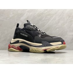 GT Batch Balenciaga Triple S Black White Red 2018 Reissue